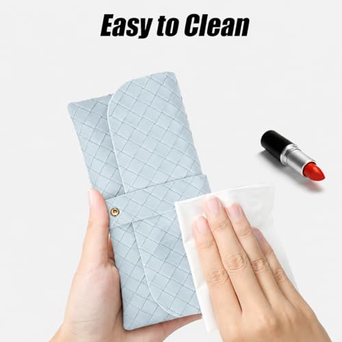 Image of Glasses storage bag Travel sunglasses myopia glasses storage bag Fashion leather storage bag
