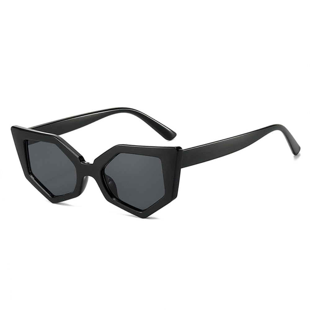 Retro unregelmäßige Polygon Cat Eye Sonnenbrille Damen Shades UV400
