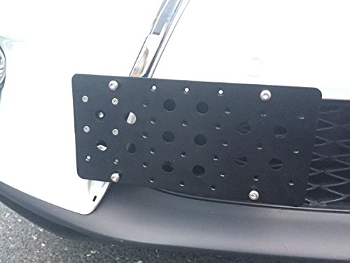 Bumper Tow Hook License Plate Mount Bracket For Audi A4 2008 - 2015 A5 S5 Rs5 2008 - 2015 A7 S7 Rs7 2013 - 2015 Screws & Wrench Included + 4 Black Screw Caps #TOP2