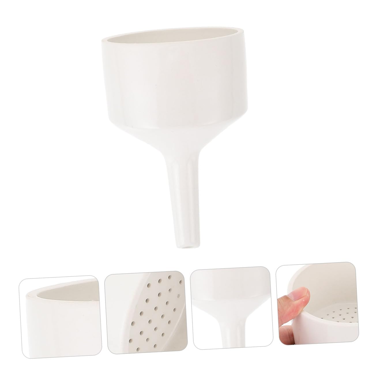 Embudo Buchner Filtro Ambiental y Pulido de Cerámica Blanco para Laboratorio y Filtración Precisa Adecuado para Experimentos Científicos
