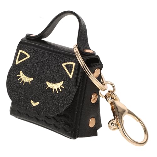 HANABASS Mini Cartera Monedero con Llavero Gato Cartoon para Niñas Monedero Pequeño Multifuncional y Colgante Encantador para Mochila Regalo Divertido para Amantes de Gatos