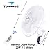 Tornado 16 Inch Oscillating Wall Mount Fan Remote Control Included 3 Speed 2650 CFM 6 FT Cord UL Safety Listed