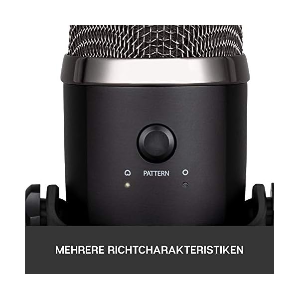 Blue Yeti Nano Premium USB-Mikrofon für Aufnahmen, Streaming, Gaming, Podcasting auf PC und Mac, Mit Blue VO!CE-Effekten, Nieren- und Kugelcharakteristik, Latenzfreies Monitoring - Schwarz – Bild 5
