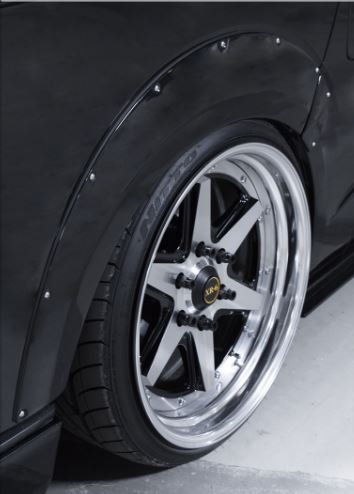 S A D カスタムジャパン ハイエース 200系 4型 オーバーフェンダー S A D カスタムジャパン ハイエース 200系 4型 ワイドフェンダー