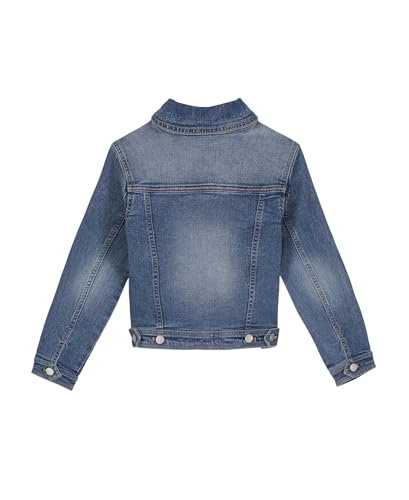 Tommy Hilfiger Girl's Classic Jean Jacket, Denim Coat With Embroidered Logo & Front Pockets2