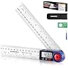 WORKPRO Digital Angle Finder, 7-Inch / 200 mm Stainless Steel Angle Finder Tool with Lock & Hold Function, Precision Measuring Tool with Bag for Woodworking, Carpentry, Construction Projects