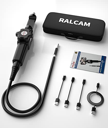 Ralcam Endoscoopcamera, industriële endoscoopcamera, 1080 p, 8,5 mm, 180 graden boroscoop, tweewegs, 1 m, halfstijve… - Image 8