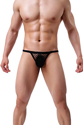 Naturemore Men's Underwear Pants Sexy Transparent Large Mesh Pants2