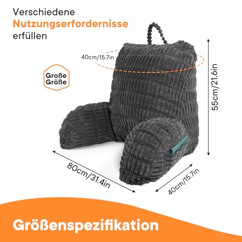HYZCXPL Lesekissen für Bett Und Sofa, Lesekissen mit RüCkenlehne für Erwachsene, Sitzkissen mit RüCkenlehne, RüCkenstüTze Geeignet zum Fernsehen, Lesen und Spielen mit Mobiltelefonen im Bett