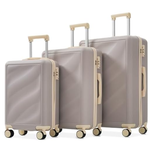 WEALTHOUSE Lightweight ABS Spinner Suitcase Set