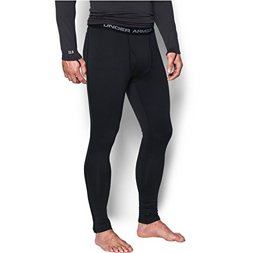 Under Armour Men's UA Base 3.0 Legging, Black (001)/Steel, X-Large