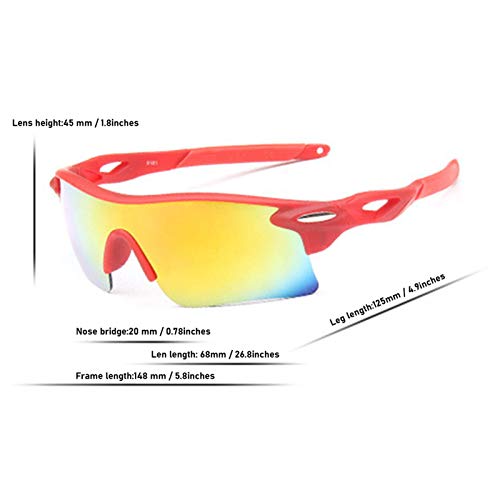 Óculos de sol esportivos, Romacci Óculos de sol esportivos Óculos de sol para ciclismo Lentes para P