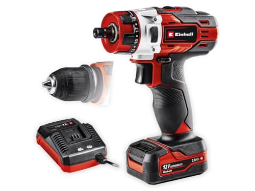 Einhell Taladro atornillador TE-CD 12/1 X-Li con batería y cargador