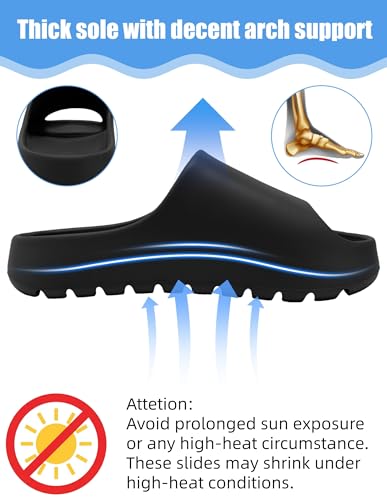 Image of Cloud Slides for Women Men, Unisex Recovery House Slides Indoor Outdoor, Waterproof Shower Shoes for Bathroom, Womens Mens Walking Sandals Comfortable