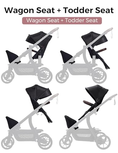 Image of Momcozy Baby Stroller Wagon Seat Only | Extra Wagon Seat Attachment for ChangeGo Stroller | Safety Harness | Easy Install