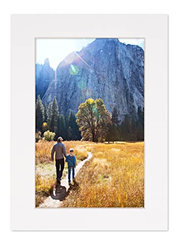 4x6 Mat for 5x7 Frame - Precut Mat Board Acid-Free White 4x6 Photo Matte Made to Fit a 5x7 Picture Frame, Premium Matboard for Family Photos, Show Kits, Art, Picture Framing, Pack of 1 Mat
