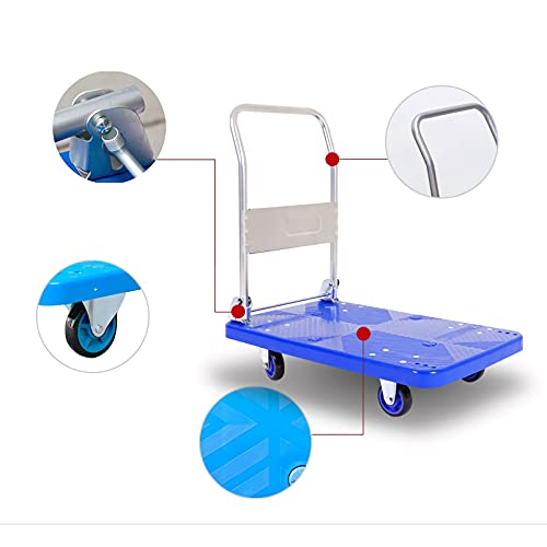 Chariot à plateforme avec roues silencieuses et châssis plastique - 3