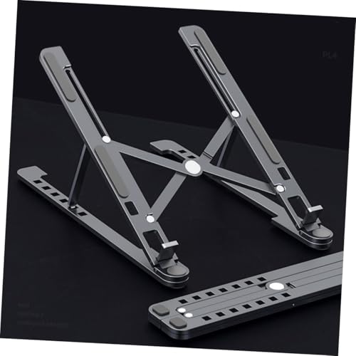 Base para laptop ajustable y plegable color gris oscuro miniatura 2