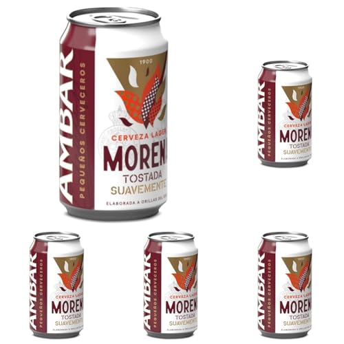 Ambar Morena - Lata de 33cl - 5,5% Volumen de Alcohol (Paquete de 5)