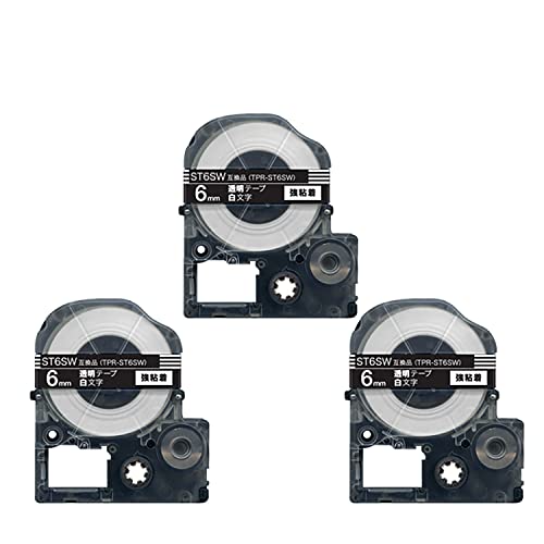 �L���O�W�� �p �e�v�� PRO 6mm ���� ������ ST6SW �������x�� ���S�� �݊��e�[�v 3�Z�b�g | KING JIM SR-GL1/2 SR-MK1 SR-RK2 SR45/55/150/170/250/330/370/530/670/750