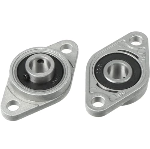 KOMUNJ 6 Stücke KFL08 Stehlager 8mm Flanschlager Selbstausrichtend Stehlager Rhombische Flanschlager, für Filmverarbeitern, Rotierenden Maschinen, Druckmaschinen usw