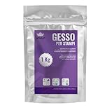 BWAY Gesso per Stampi in Polvere di Ceramica Bianca - Polvere di Gesso Ceramico per Stampi in Silicone di Alta qualità - Ideale per Fai da Te e Progetti Creativi - Confezione da 1 kg