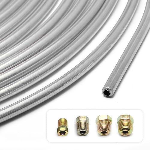 image for NHHC 25Ft Brake Line Kit - 3/16 Zinc Plated Copper Tubing -16 Inverted