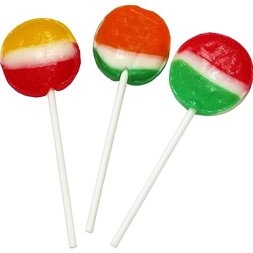 Holiday Classic Lollipops Bulk - 5 Pounds - Individually Wrapped - Fruit Flavored Suckers for Kids - Church, School, Birthday (Trio)