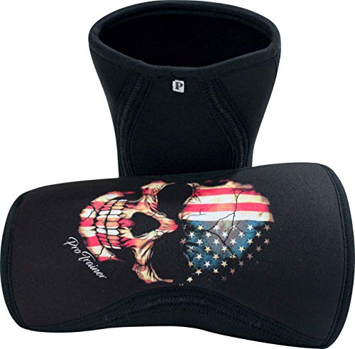 Joelheira Crossfit Neoprene Caveira Eua 7mm (280, G)