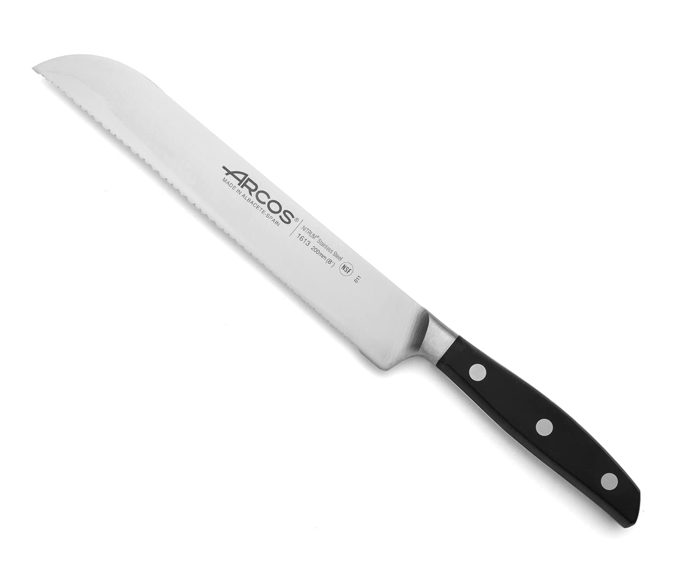 Arcos Forged Chef Knife 8 Inch Stainless Steel. Professional Kitchen Knife for Cooking. Ergonomic Polyoxymethylene Handle and 210mm Blade. Series Manhattan. Color Black — Amazon image 21