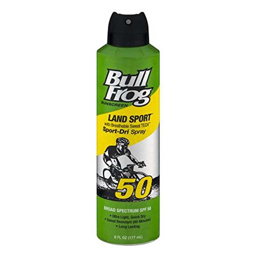BullFrog Marathon Mist Continuous Spray Sunblock SPF 50 - 6 oz, Pack of 3
