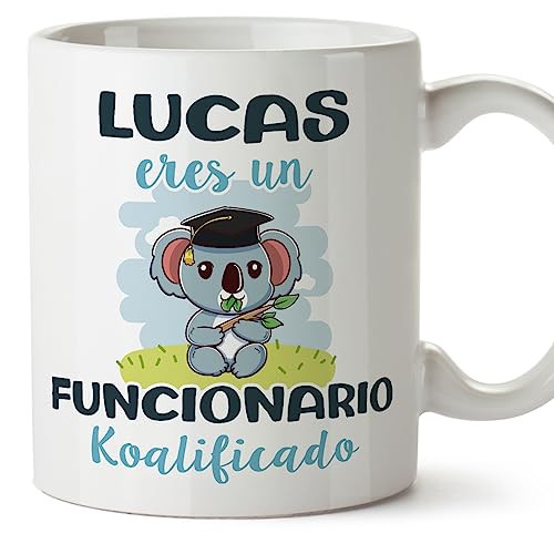 MUGFFINS Canecas personalizadas para funcionários - em espanhol - Koalificados personalizados - 11 oz / 330 ml - presente personalizável original e divertido