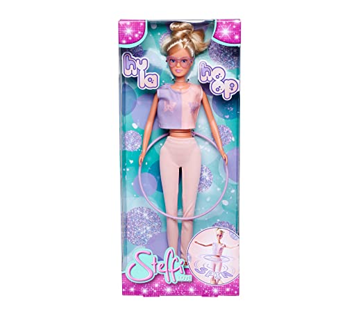 Simba 105733619 – Steffi Love Hula Hoop, Play Doll Wears Sporty Outfit with Hula Hoop and Mechanical Function, 29 cm, Suitable for Ages 3 Years and...