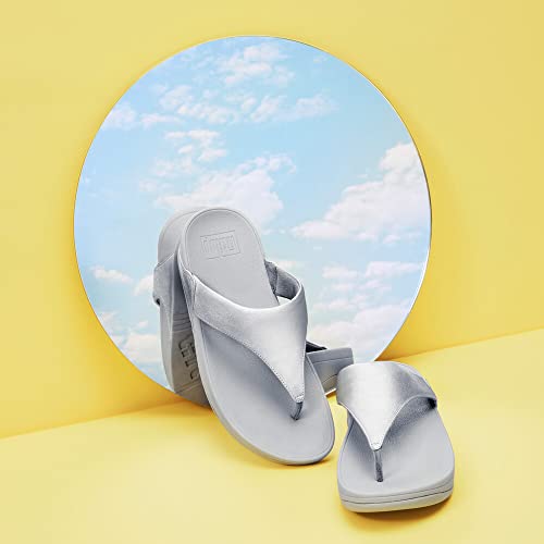 Image of FitFlop Womens Lulu Leather Toe Post Sandals