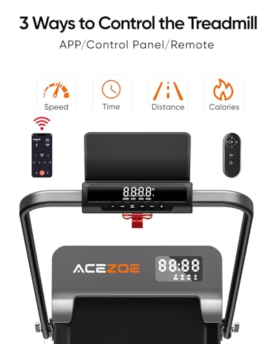 Motorized Folding Treadmill with Incline