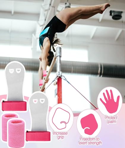 Image of Kids Gym Gloves, 1 Pair Hand Grip for Gym, Workout Equipment for Kids, Gymnastics Equipment for Children, Durable and Comfortable