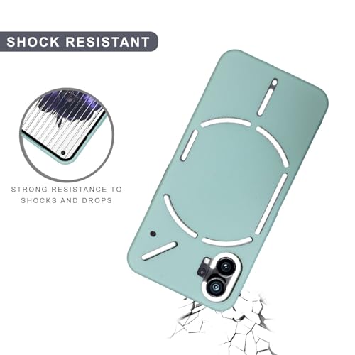 Image of SPRIG Compatible with Nothing (1) Premium FlexTone (TPU) Premium Back Cover Drop Tested Shock Proof Mobile Case for Men, Women, Boys and Girls with Camera Protection (Light Green)