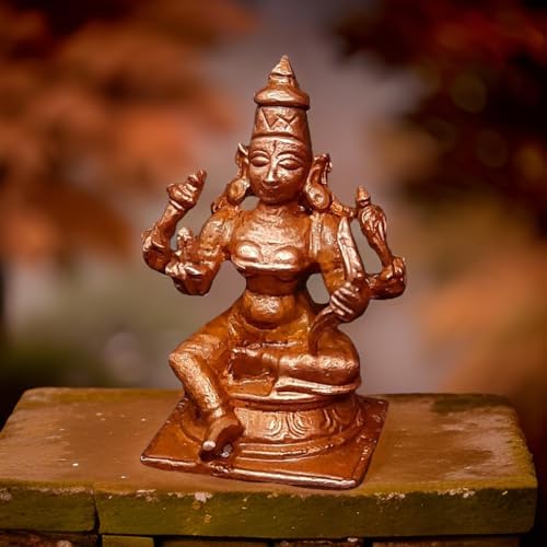 Image of Raja Rajeshwari Murti Copper Idol - 1.6 in - Pack of 1