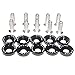 Wheel Lug Nut M6 JDM Car Modified Hex Fasteners Fender Washer Bumper Engine Concave Screws Car-Styling Wheel Nut Caps (Color : White)
