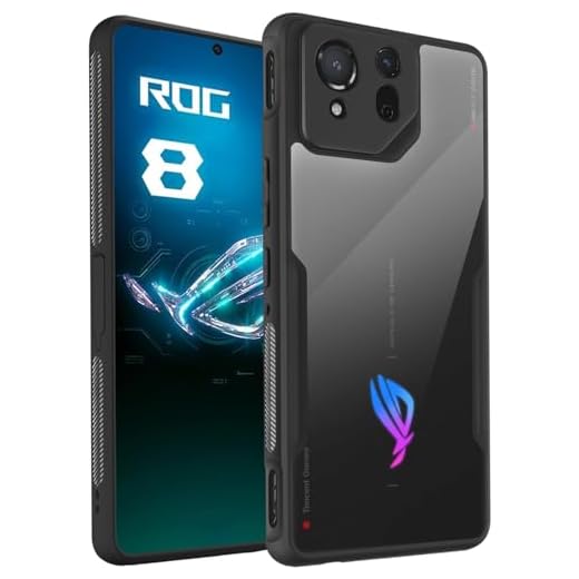 HikerClub für ROG Phone 8, ROG Phone 8 Pro (2024) Hülle, Kompatibel mit Air Trigger, EingebautKameraschutz und Staubstopfen, [Anti-Rutsch-Textur] Ultradünn Transparent Stoßfeste Handyhülle