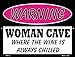 SMART BLONDE The Wine is Always Chilled Novelty Mini Metal Parking Sign PM-776
