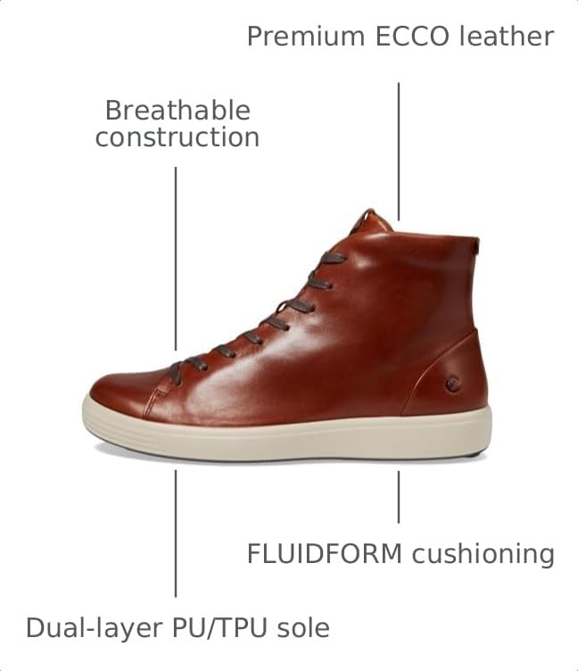 Image of ECCO Men's Soft 7 Premier Hi Top
