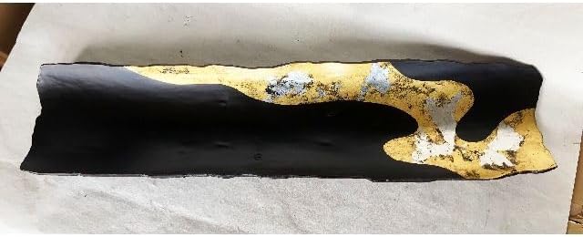 盛皿 木製 漆塗り金銀箔流水 67cm 大皿 山中漆器 飾り皿 パーティー皿 盛皿 木製 漆塗り金銀箔流水 67cm 大皿 山中漆器 飾り皿 パーティー皿