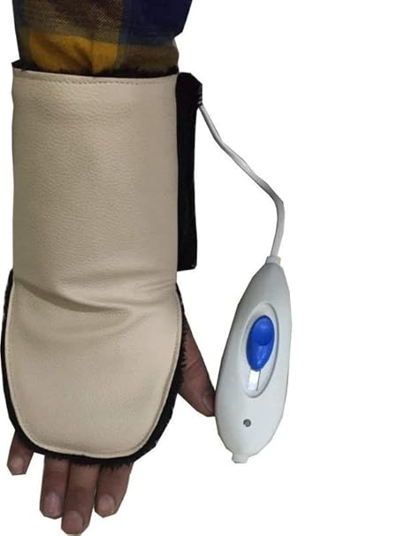 Odessey products Electric Wrist Heating Pad for pain relief, WHO GMP Certified product, useful in old age pains.