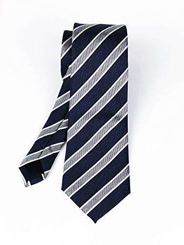 Image of Elfeves Men's Modern Striped Patterned Formal Ties College Daily Woven Neckties