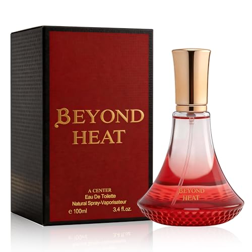 A CENTER Beyond Heat Womens Perfume 3.4 Fl Oz Eau de Parfum | Long Lasting Peach Magnolia & Almond Fragrance | Sweet Gourmand Daily Use Gift for Her