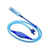 Gravel Vacuum for Aquarium, 9ft Self‑Priming Siphon – Fish Tank Gravel & Sand Cleaner Water Changer with Anti‑Kink Hose and Detachable Filter, for Freshwater & Saltwater Tanks