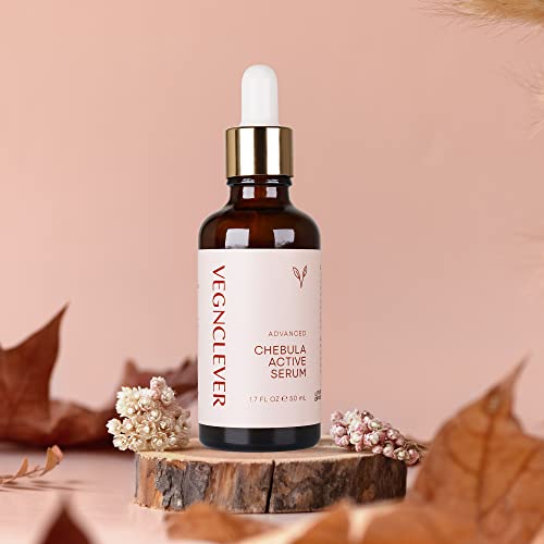 Vegnclever Chebula Active Serum For Face - Anti Aging Antioxidant Serum With Hyaluronic Acid And Vitamin C - Hydrating & Firming Facial Serum For Dark Spots, Fine Lines And Wrinkles, 1.7 Fl Oz #TOP5