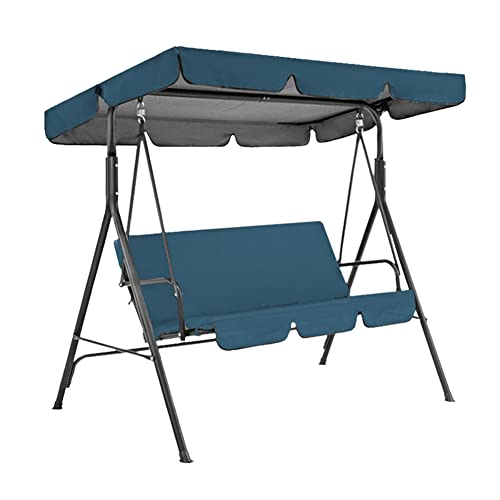 Phezen Swing Canopy Replacement And Swing Seat Covers, Patio Canopy Swing Cover Waterproof Swing Chair Awning Outdoor Courtyard Beach Canopy Swing Porch Top Cover Sunshade Cover Blue (65 X 45) #TOP10