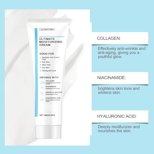 100g Youthful Formula Ultimate Moisturizing Cream,Cream Relieve Dry Skin,Moisturizing C/ream for Women,Face Moisturiser Anti Wrinkle,Face Care Moisturising C/ream for All Skin Types - Image 3